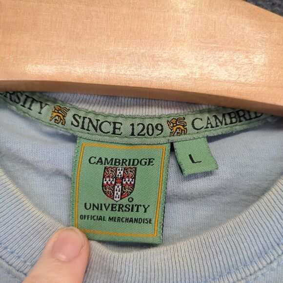 University of Cambridge Womens T-Shirt Blue Size Large Short Sleeve Crew Neck - Picture 12 of 16